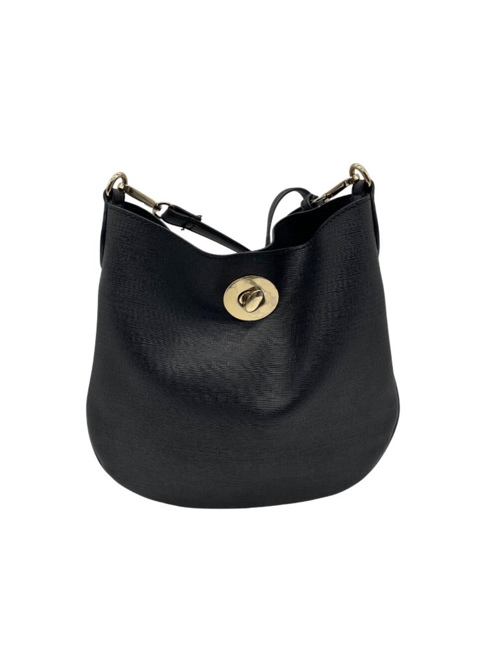 Unbranded Black Faux Leather Reversible Crossbody